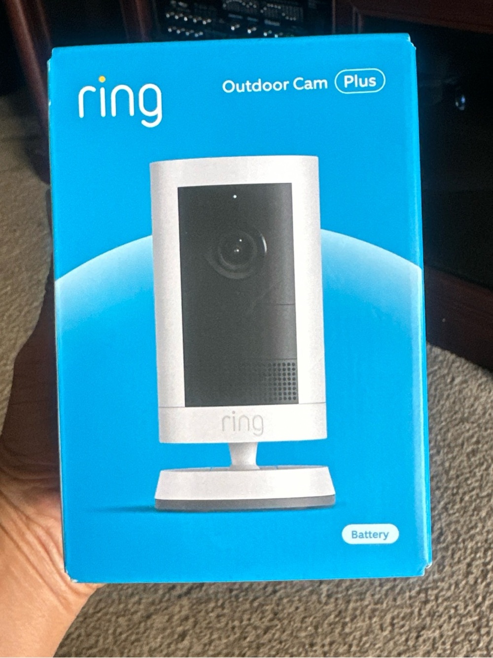 Ring Security Camera Packaging with White and Black Accents *NWB*